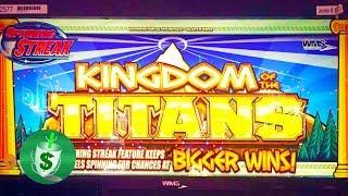 Kingdom of the Titans slot machine, retrigger