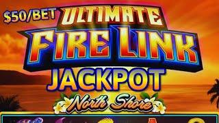 HIGH LIMIT Ultimate Fire Link North Shore HANDPAY JACKPOT ⋆ Slots ⋆$50 Max Bonus Slot Machine NICE COMEBACK
