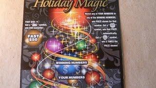 Holiday Magic - $5 Instant Scratch Off Lottery Ticket Video