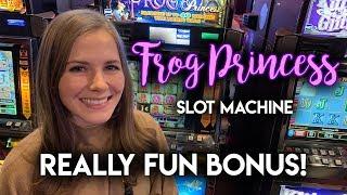 BONUS WIN! First Time Trying Frog Princess Slot Machine!!