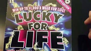 LUCKY FOR LIFE SCRATCH CARD FROM WA LOTTERY