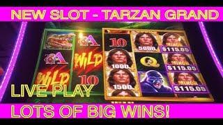 TARZAN GRAND - new slot.  Lots of Live Play & Big Wins!
