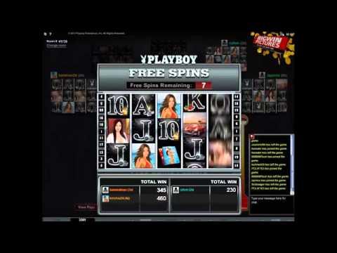 Multiplayer Playboy slot - 5 of Kind WILDS!