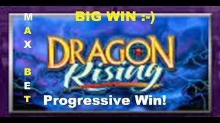 **BIG WIN** Bally's Dragon Rising | Progressive Win | MAX BET
