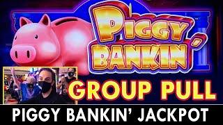 ⋆ Slots ⋆ $200 / Person GROUP PULL on Piggy Bankin' Slot Machine