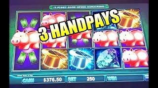 3 Jackpot Handpays in one night.