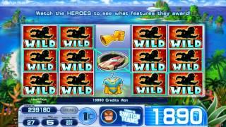 Bubble Girl Hero Feature From SUPER TEAM™ Slots By WMS Gaming