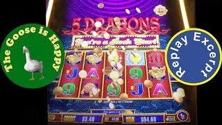 • 5 Dragons Wonder 4 Tower slot machine, Big Win Excerpt