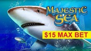 Majestic Sea Slot - $15 Max Bet - GREAT SESSION & Bonus!