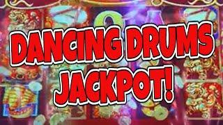 SUPRISE JACKPOT HITS ON DANCING DRUMS!