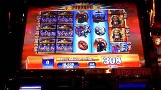 Zeus 2nd bonus win on penny slot at Sands Casino