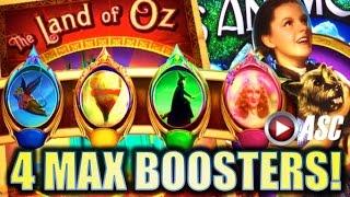 •MAX BOOSTERS!• NOT IN KANSAS ANYMORE | BIG WIN! THE LAND OF OZ FREE SPINS! Slot Machine Bonus (SG)