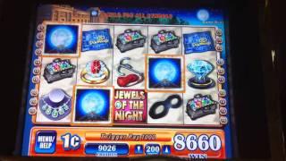 WMS Jewels of the Night Slot Machine Win - Las Vegas, NV