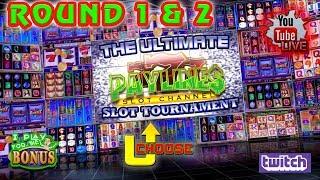 • LIVE:  ULTIMATE PAYLINES SLOT TOURNAMENT • ROUNDS 1 & 2 • THE SLOT MUSEUM