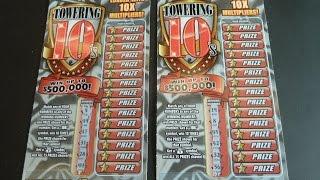 I MISSED A NUMBER!! - TWO $10 Instant Lottery Tickets - Towering 10s