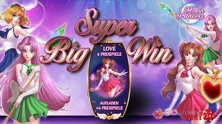 LOVE ALL THE WAY: SUPER BIG WIN ON MOON PRINCESS SLOT (PLAY'N GO) - 5€ BET!