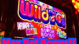 Wild 70's Slot Machine, Max Bet Bonus, by Multimedia Games, Slot Machine Bonus