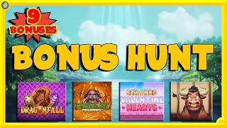BONUS HUNT: Bull in a China Shop, Stacked Valentine Hearts, Lord of Merlin & More!