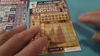 Its Scratchcard Wednesday...WINTER WONDER LINES..Pharaohs Fortune..CASH WORD
