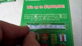 Merry Millionaire - Playing 30 tickets - 10 days of winning tickets - video # 5