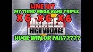 HIGH VOLTAGE QUICKIE!  (BIG TIME GAMING) RARE TRIPLE 6 X LINE HIT. HUGE WIN OR HUGE FAIL???