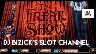 The Freak Show Slot Machine ~ FREE SPIN BONUS! ~ KEWADIN CASINO! • DJ BIZICK'S SLOT CHANNEL