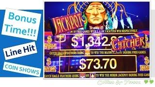 •Oldie but Goodie• •BIG WIN• 5c Aristocrat Jackpot Catcher | Slot Machine Bonuses & Line Hit