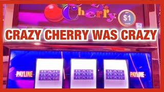 NEVER HAVE I EVER HAD THIS MUCH LUCK PLAYING CRAZY CHERRY - CHOCTAW DURANT $20 AND $10 MAX BET