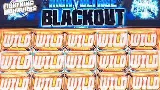 HIGH VOLTAGE BLACKOUT SLOT - LIVE PLAY - MAX BET BONUS! - Slot Machine Bonus