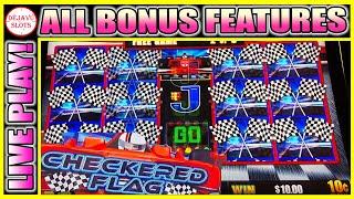 I PLAYED THIS SLOT SO YOU DON’T HAVE TO! CHECKERED FLAG LIGHTNING DOLLAR LINK SLOT MACHINE
