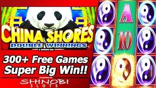 China Shores Double Winnings Slot Bonus - 300+ Free Games, Super Big Win!!