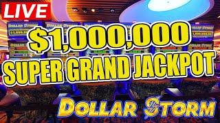 $1,006,372 Super Grand Jackpot ⋆ Slots ⋆ Brand New High Limit Dollar Storm Challenge! (Part 2)