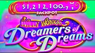 NEW SLOT: High limit live play, bonuses, big wins on Wonka Dreamers of Dreams