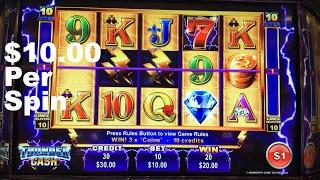 Thunder Cash Live Play $10.00/Spin $1 High demon Slot Machine