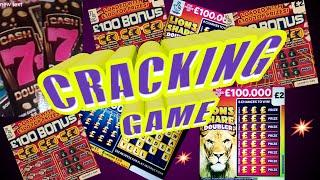 FANTASTIC GAME"CASHWORD"£100 BONUS"CASH 7s"JEWEL SMASH"LION DOUBLER"& UPDATE ON YESTERDAYS BIG GAME"