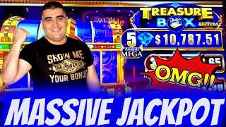 BIGGEST JACKPOT On Treasure Box Kingdom Slot - $25 Max Bet | Las Vegas Jackpot Winner 2021