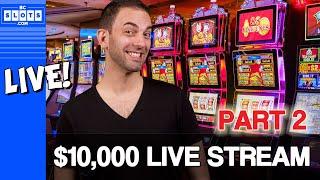 •LIVE $10,000 Casino Live Stream in Vegas • BCSlots - PART 2