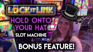 BONUS! Trying The NEW Locket Link Hold On To Your Hat! Slot Machine!