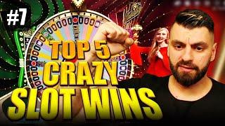 TOP 5 CRAZY SLOT WINS | ONLY THE BEST MOMENTS #7