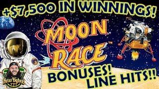 ALL $25 Bets Moon Race Lightning Links Slot Machine