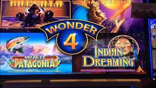 WONDER 4 / FAST CASH & A Nice Win On INDIAN DREAMING ~ Live Slot Play @ San Manuel