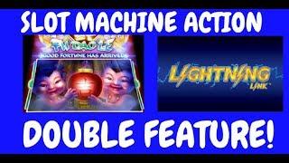 DOUBLE FEATURE Fu Dao Le + Lightning Link - Slot Machine ACTION