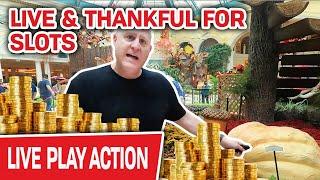 ⋆ Slots ⋆ LIVE & THANKFUL for SLOTS at The CASINO ⋆ Slots ⋆ MASSIVE BETS for Special Thanksgiving We