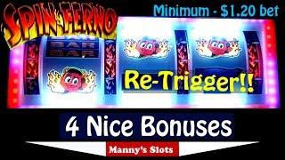 Spinferno (Fire Bells) by Igt 4 Nice Bonuses at Viejas and Barona Casino