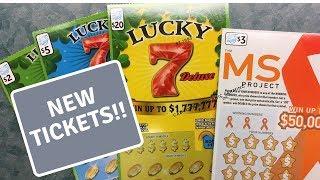 NEW Instant Lottery Tickets for Illinois - Lucky 7s and MS Project