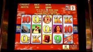 Red Baron slot machine bonus win at Parx Casino in PA