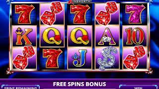 GLITTER GEMS Video Slot Casino Game with a GLITTER GEMS FREE SPIN BONUS