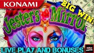 BIG WIN! Jesters Mirror Slot Machine BONUSES and LIVE PLAY