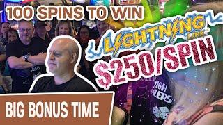 ⋆ Slots ⋆ 100 SPINS AT $250! ⋆ Slots ⋆ World’s Greatest Slot Player Plays Lightning Link