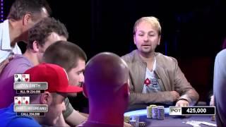 Phil Ivey kissed by spontaneous fans and Mizzi folding a premium hand